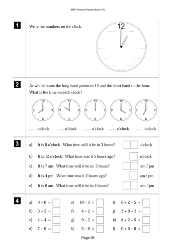 Lesson on numbers 0 to 10, revision.