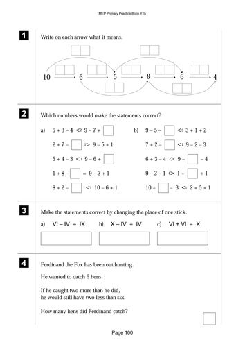 Consolidation of lesson 99.