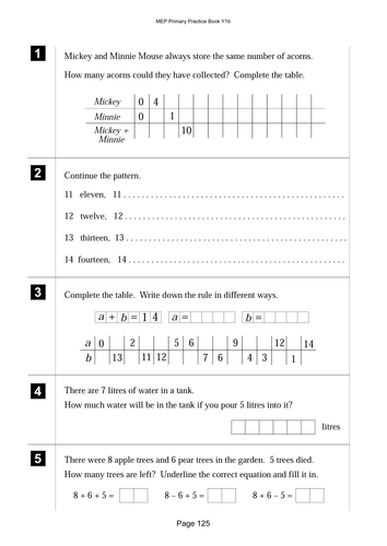 Revision lesson on the number 14.
