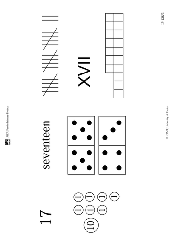Lesson on number bonds and sums to 17 | Teaching Resources