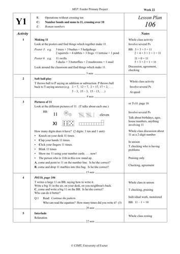 Number bonds to 11