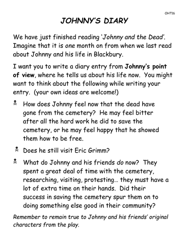 Johnny's diary Johnny and the dead