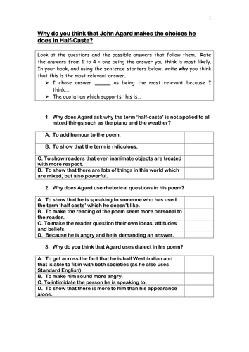 Half Caste Poem >> Half Caste The Poem By Sanane1 Teaching Resources Half Caste Poem >> Half Caste The Poem By Sanane1 Teaching Resources