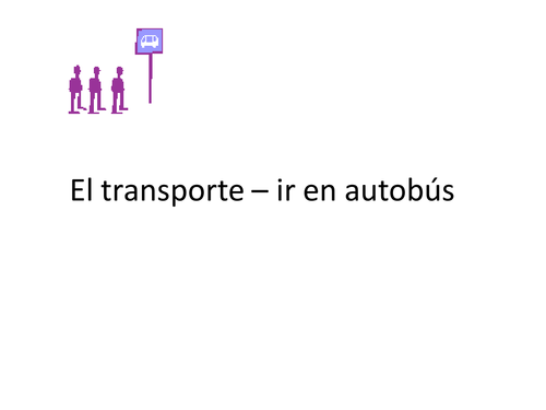 Spanish Travelling by Bus - Viajar en Autobus | Teaching Resources