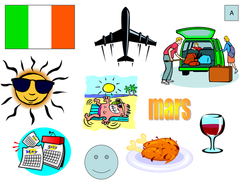 French picture prompts hols speaking