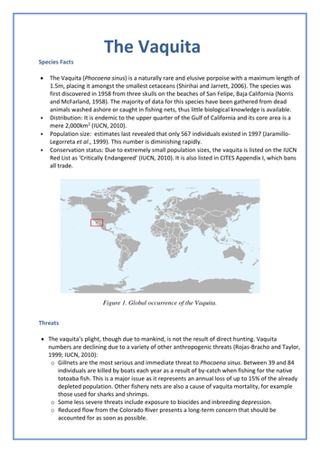 Vaquita Facts Resource