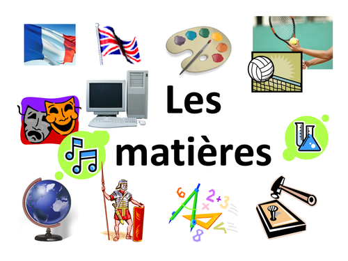 School subjects revision French
