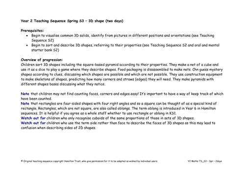 Maths Y2 Spring Teaching Sequence S3
