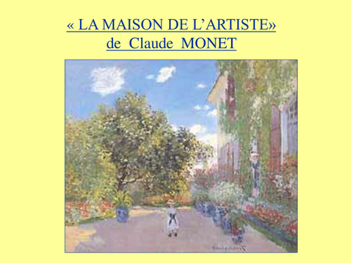 LA MAISON DE L’ARTISTE