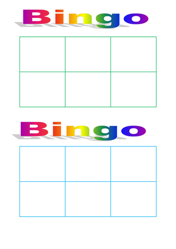 BINGO CARDS | Teaching Resources