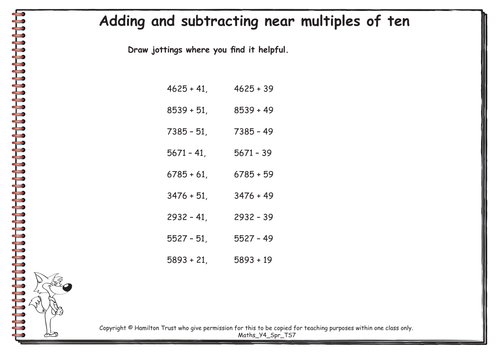 Maths Y4 Spring Teaching Sequence 7 Teaching Resources