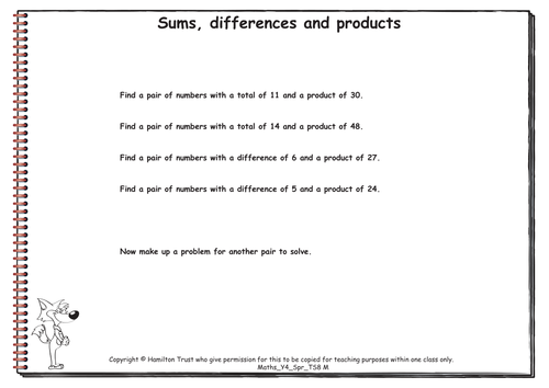 Maths Y4 Spring Teaching Sequence 8
