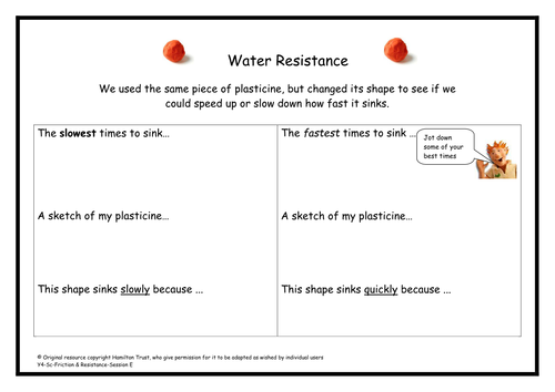 water-resistance-teaching-resources