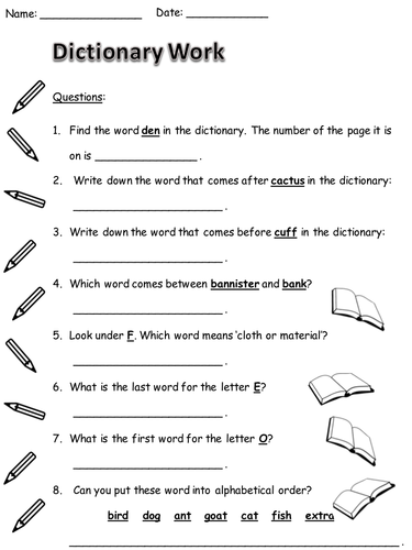 glossary worksheet grade using 1 Teaching  kimorganix Resources 3 Year Dictionary by  Work