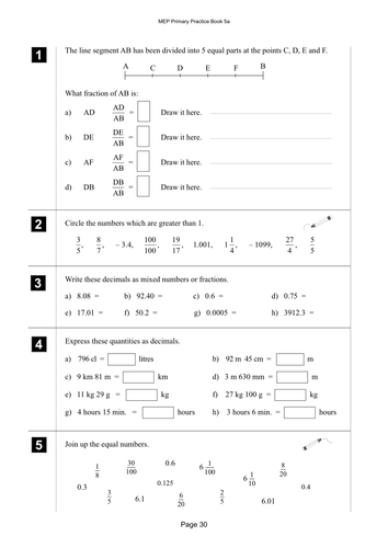 Yr 5 Tables and calculation revision :Lesson 30