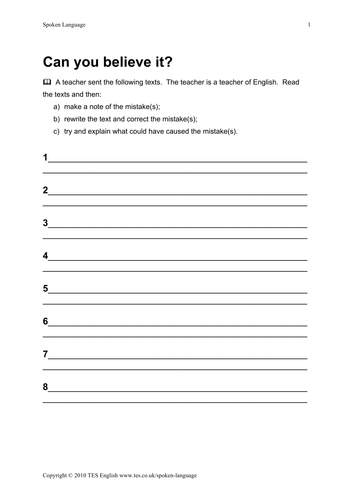 GCSE Spoken Language Study Teaching Resources 31-8