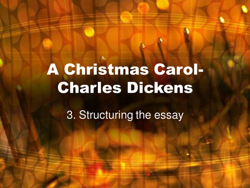 A christmas carol vce essays