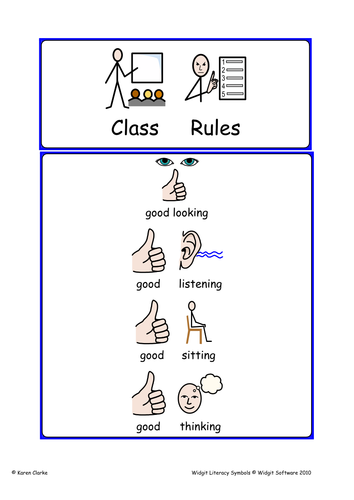 Widgit- Class rules