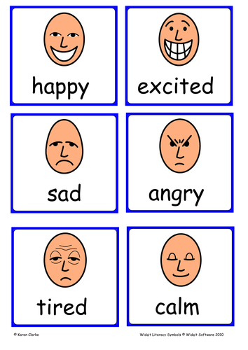 Widgit- Emotions flashcards | Teaching Resources