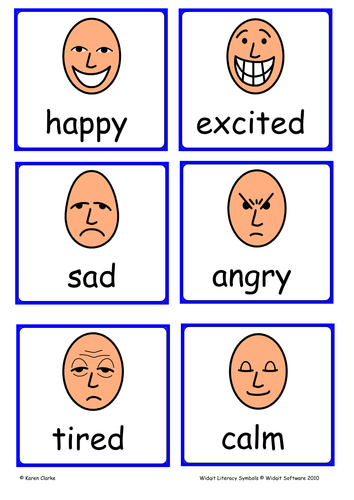 Widgit- Emotions flashcards by Mrs_Moonstone - Teaching Resources - Tes