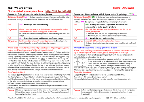 Make a double sided jigsaw out of 2 paintings | Teaching Resources