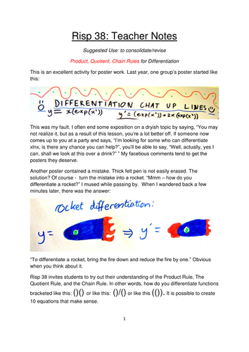 Differentiation Rules, game, resources