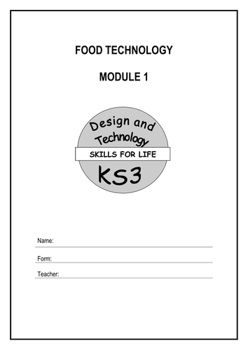 Food Technology Booklets DT - UPDATED 2011