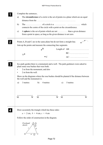 Yr 5 Sets of points : Lesson 72