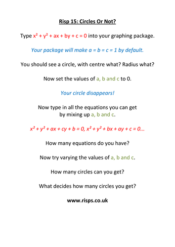 Circles in coordinate geometry worksheet