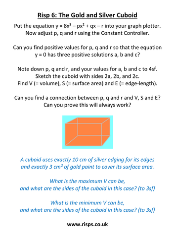 Polynomials/curve-sketching lesson activities