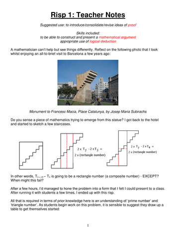 Triangle Number Differences. Proof. Core 3.