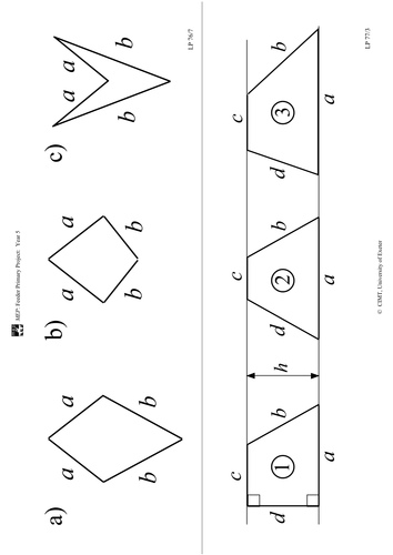 Yr 5 Special quadrilaterals : Lesson 77
