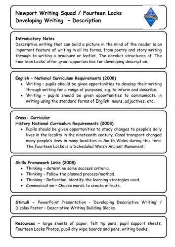 Stimulating Descriptive Writing
