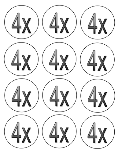 Times tables badges