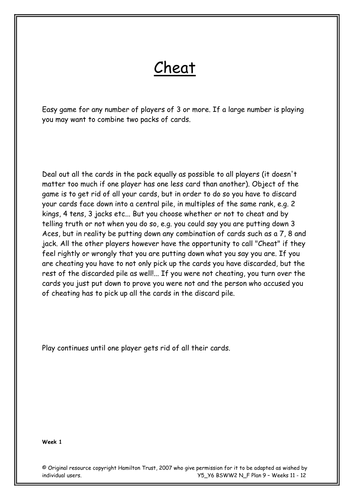 Instructions and Explanations Weeks 11 - 12