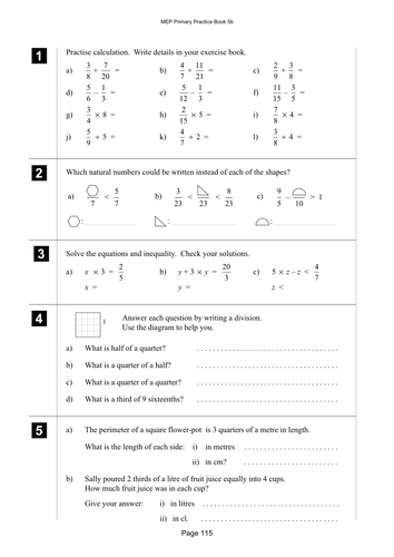 Yr 5 Revision : Lesson 115