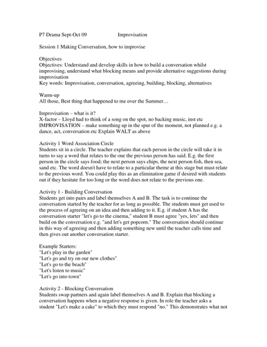 Introduction to drama