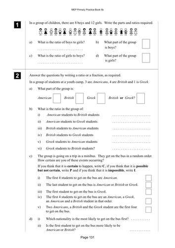 Yr 5 Ratio : Lesson 131