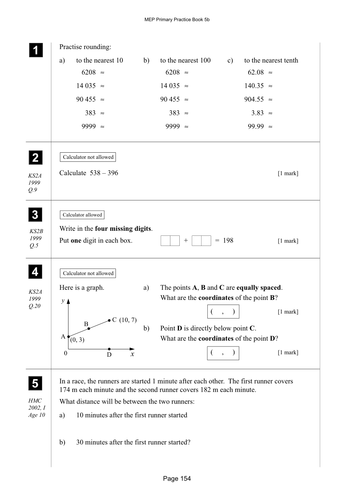 Yr 5 Number : Lesson 154