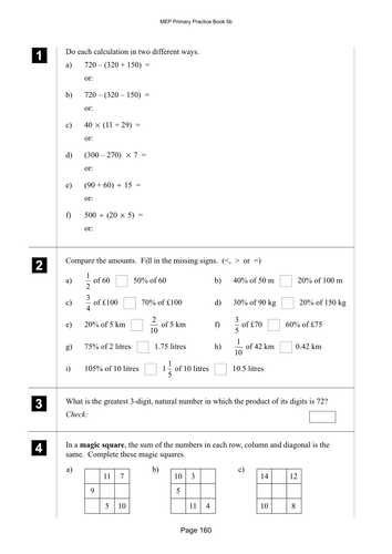 Yr 5 Revision : Lesson 160 | Teaching Resources