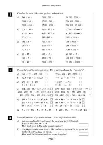 Yr 6 Calculating : Lesson 7