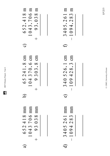Yr 6 Calculations : Lesson 30