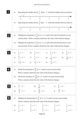 Yr 6 Fractions : Lesson 32
