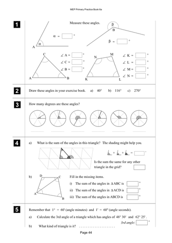 Yr 6 Shape : Lesson 44