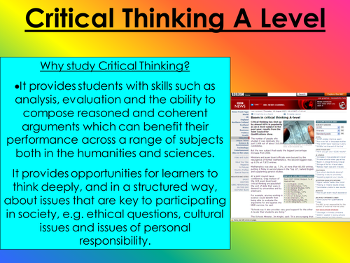 critical thinking the art of argument answer key