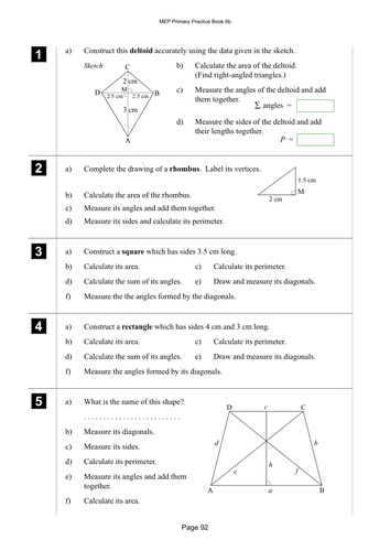 Yr 6 Shape : Lesson 92