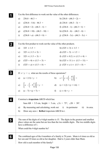 Yr 6 Review : Lesson 135