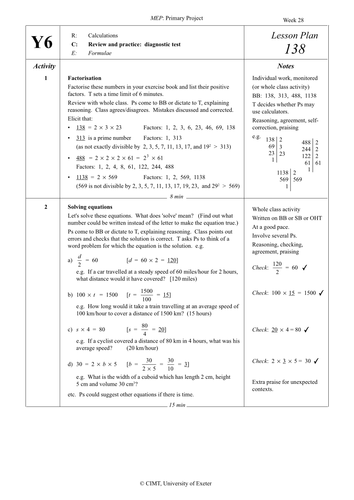 Yr 6 Review : Lesson 138