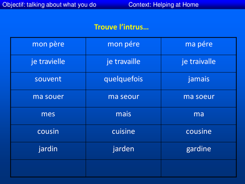 Pour aider à la maison