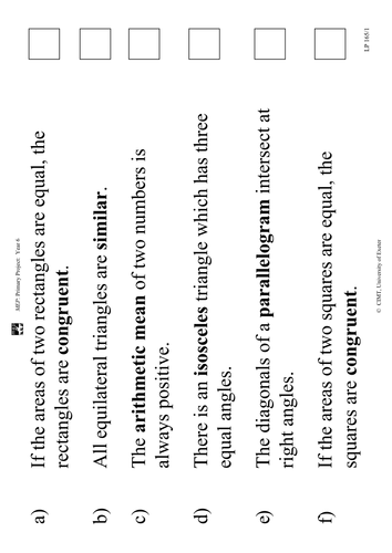 Yr 6 Revision : Lesson 165